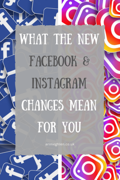 What the new facebook and instagram changes mean for you. Image from Pixabay of Facebook and Instagram icons